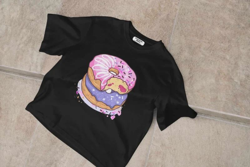Sugar Black Oversized Tees