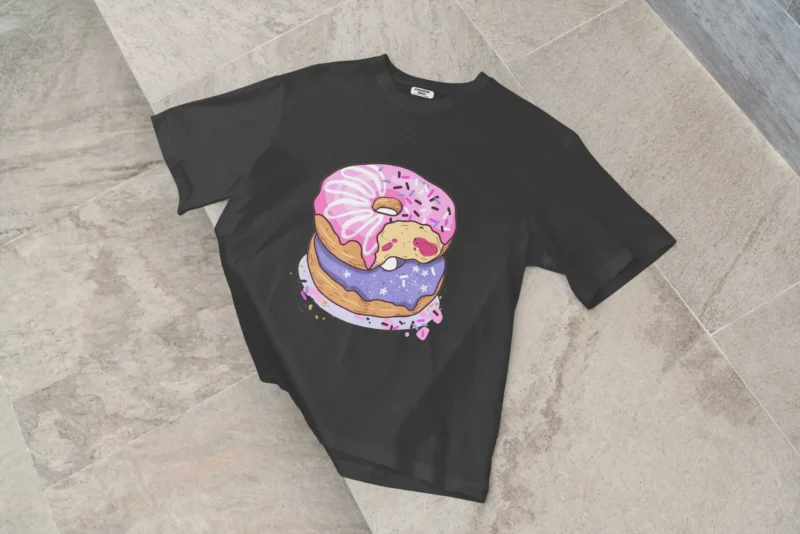 Sugar Black Oversized Tees
