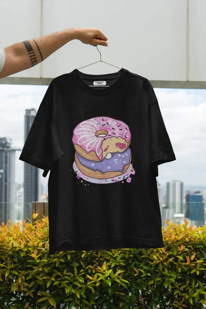 Sugar Black Oversized Tees