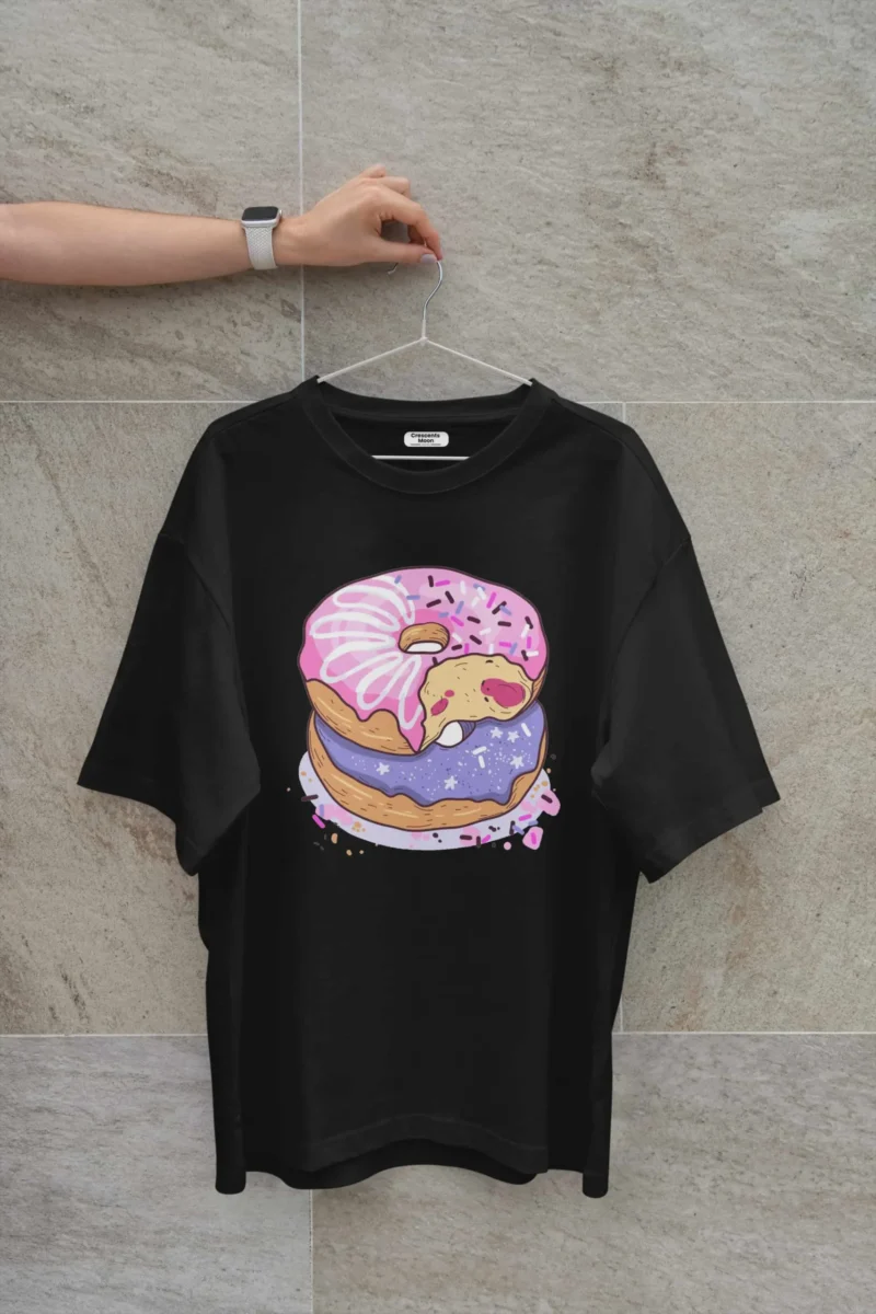 Sugar Black Oversized Tees