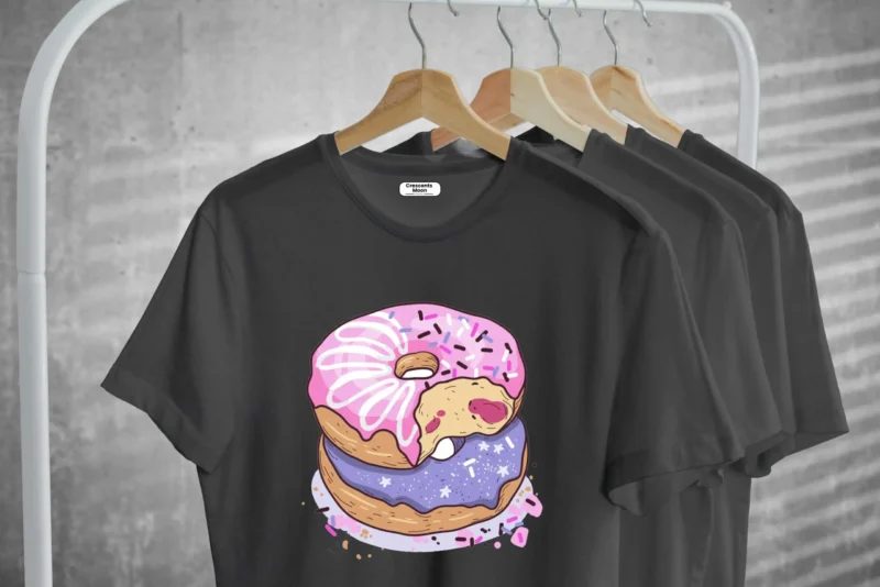 Sugar Black Oversized Tees