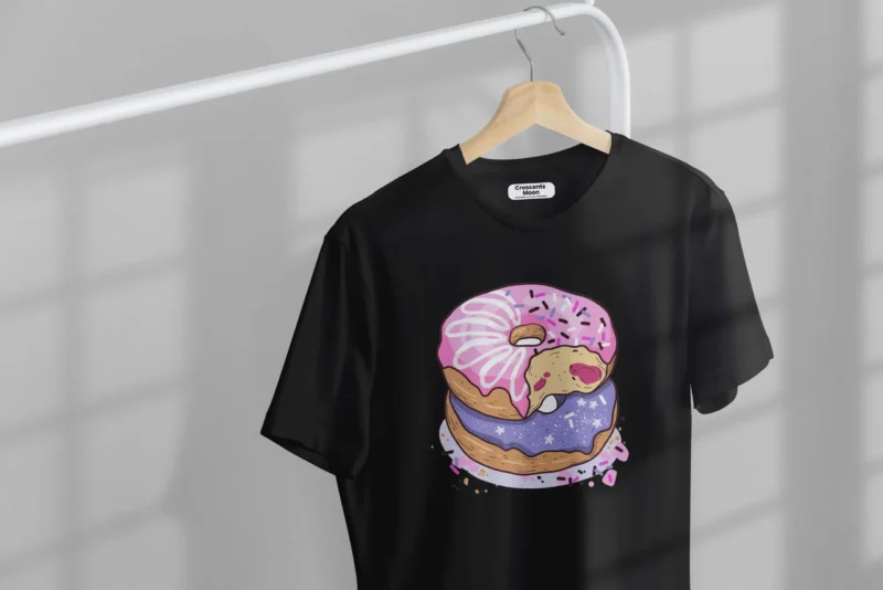 Sugar Black Oversized Tees