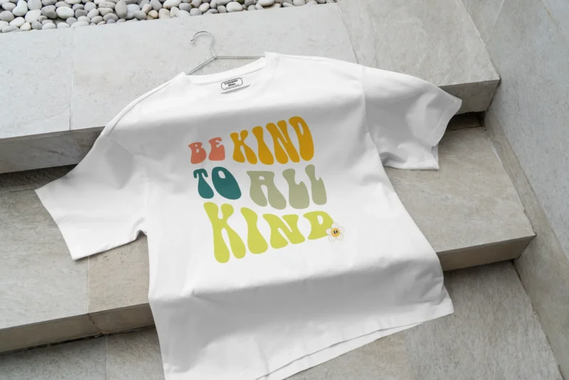 Be Kind White Oversized Tee